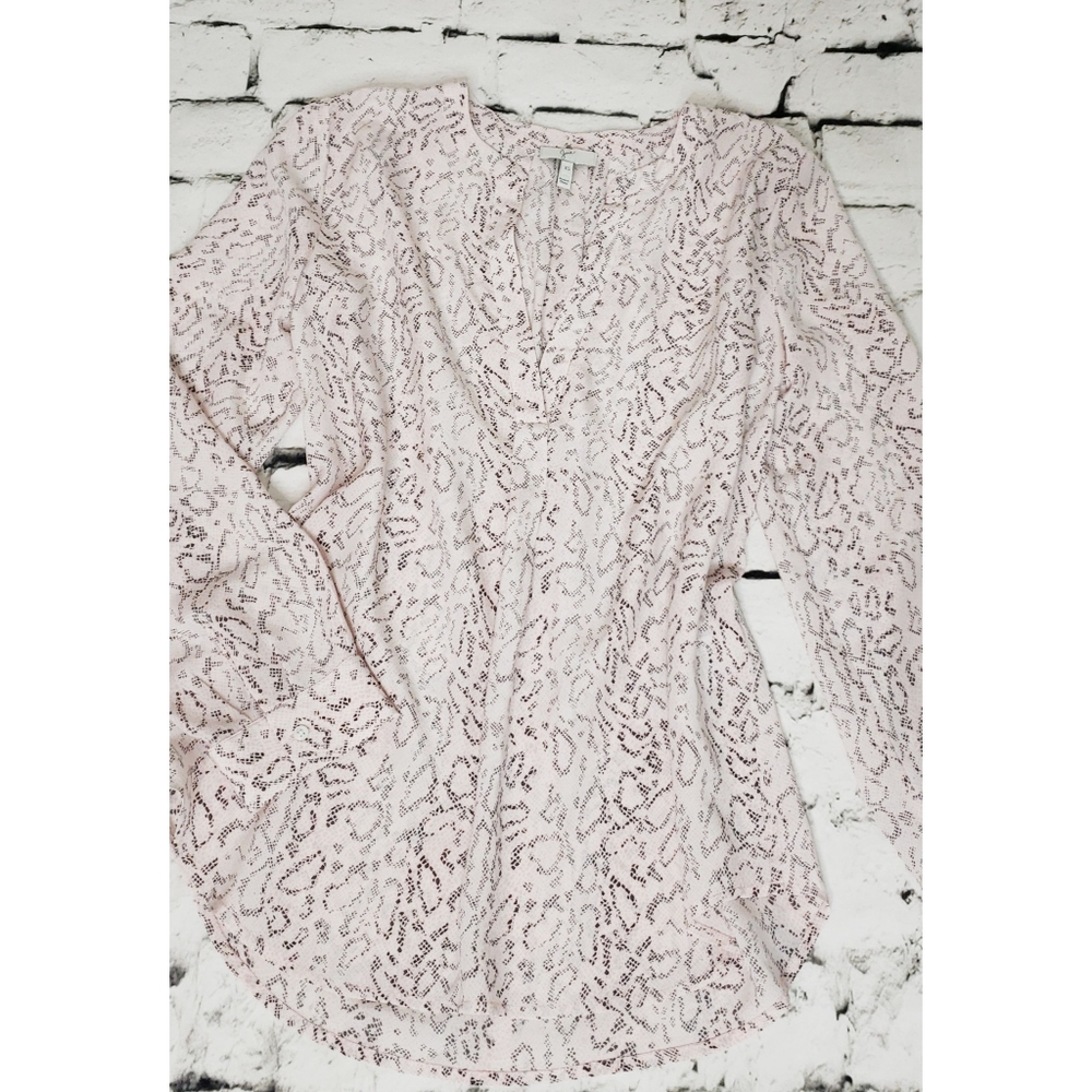 Joie Peterson B Pink Silk Snake Skin Print Top XS - Picture 2 of 8